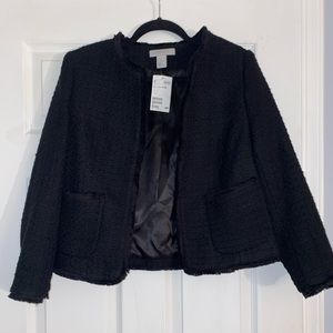 H&M | Navy blue/black tweed blazer